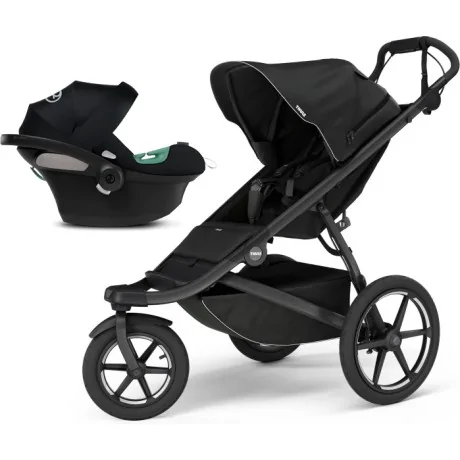 Coche Thule Urban Glide 3 Black + Silla Auto Cybex Nido Aton B2 I-Size