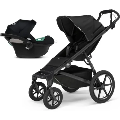 Coche Thule Urban Glide 4 Black + Silla Auto Cybex Nido Aton B2 I-Size