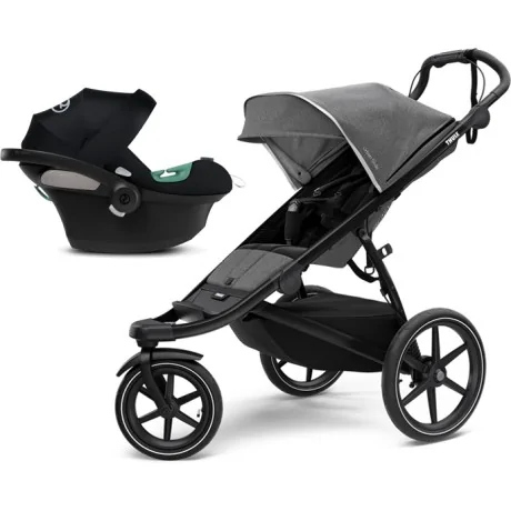 Coche Thule Urban Glide Grey + Silla Auto Cybex Nido Aton B2 I-Size