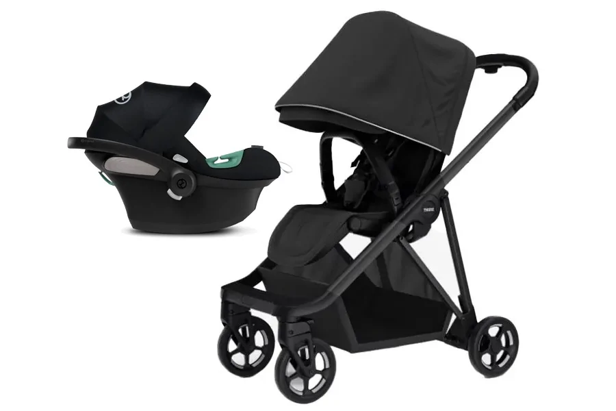 Coche Thule Shine Black + Silla Auto Cybex Nido Aton B2 I-Size