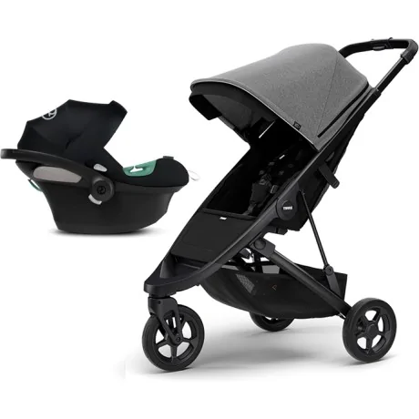 Coche Thule Spring Grey + Silla Auto Cybex Nido Aton B2 I-Size