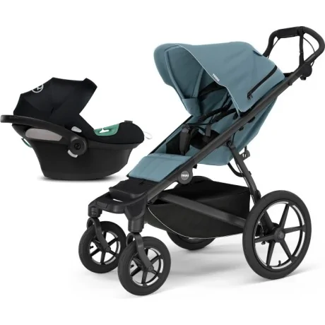 Coche Thule Urban Glide 4 Blue + Silla Auto Cybex Nido Aton B2 I-Size