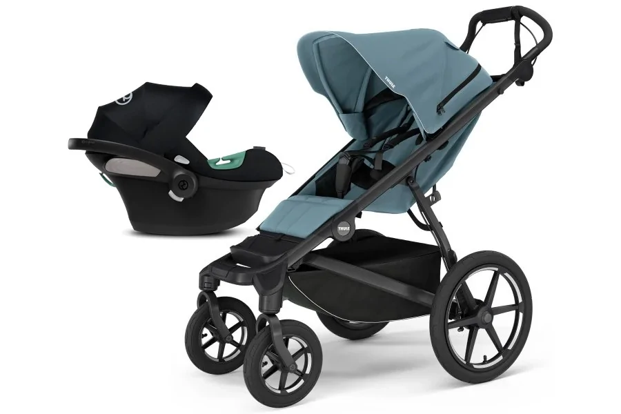 Coche Thule Urban Glide 4 Blue + Silla Auto Cybex Nido Aton B2 I-Size