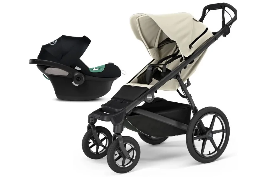 Coche Thule Urban Glide 4 Pelican + Silla Auto Cybex Nido Aton B2 I-Size