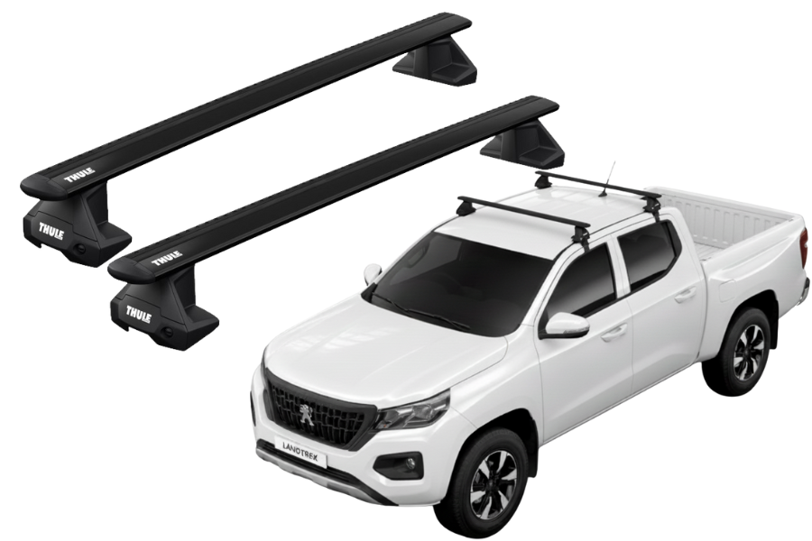 Barras THULE EVO WingBar para autos PEUGEOT Landtrek desde 2023 negro