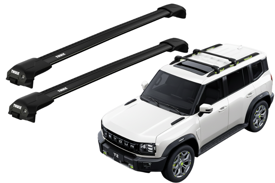Barras Thule JETOUR T2 22- RE / EDGE FLUSH BLACK