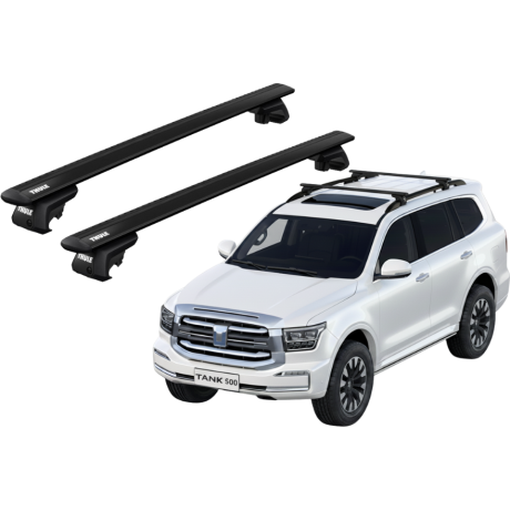 Barras THULE EVO WingBar para autos GREAT WALL Tank 500 desde 2023 negro
