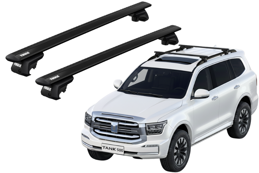 Barras THULE EVO WingBar para autos GREAT WALL Tank 500 desde 2023 negro