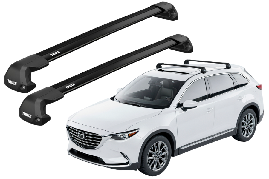 Barras THULE EDGE Flush para autos MAZDA CX-9 2007 a 2017 negro