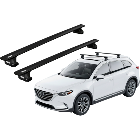 Barras THULE EVO WingBar para autos MAZDA CX-9 2007 a 2017 negro
