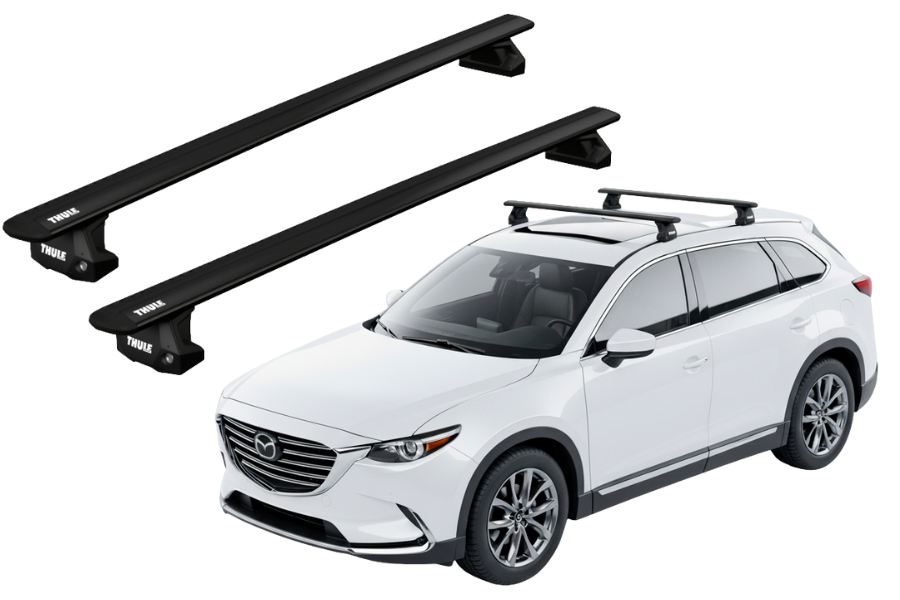 Barras THULE EVO WingBar para autos MAZDA CX-9 2007 a 2017 negro