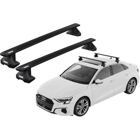 Barras THULE EVO WingBar para autos AUDI A3 desde 2021 negro
