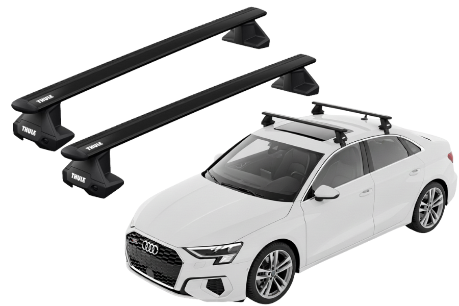 Barras THULE EVO WingBar para autos AUDI A3 desde 2021 negro