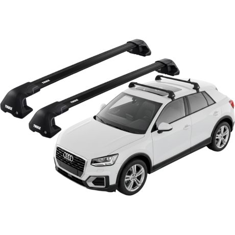 Barras THULE EDGE Flush para autos AUDI Q2 desde 2017 negro