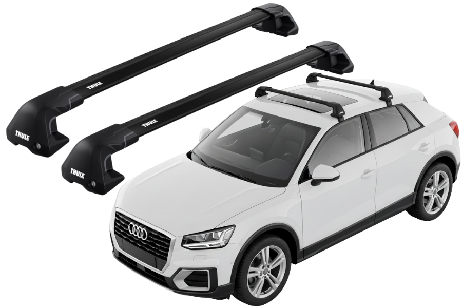 Barras THULE EDGE Flush para autos AUDI Q2 desde 2017 negro