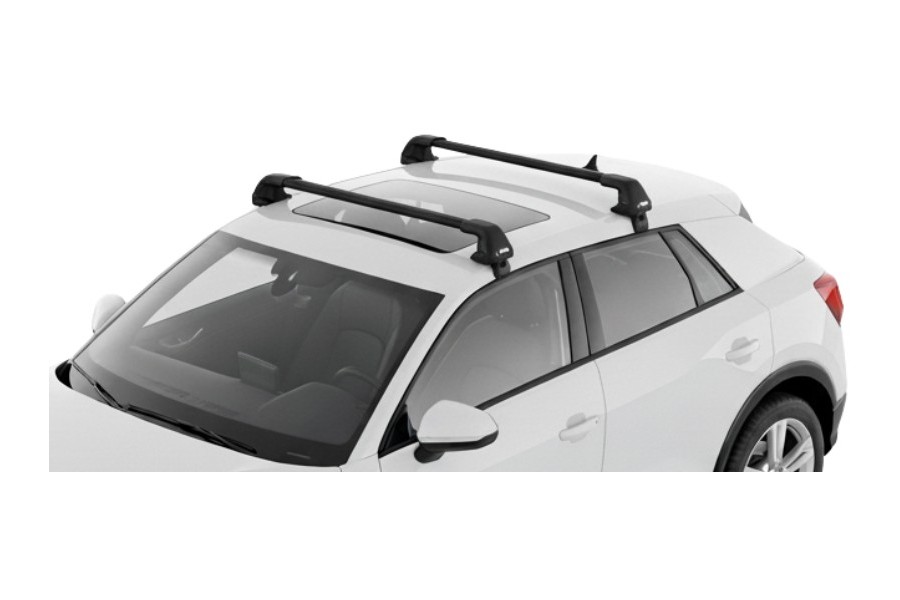 Barras THULE EDGE Flush para autos AUDI Q2 desde 2017 negro