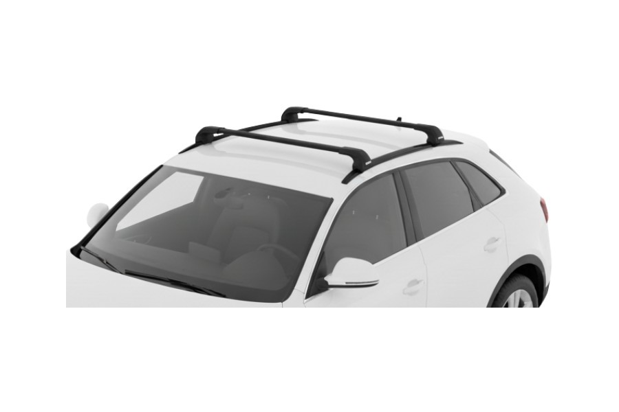 Barras THULE EDGE Flush para autos AUDI Q3 2012 a 2018 negro