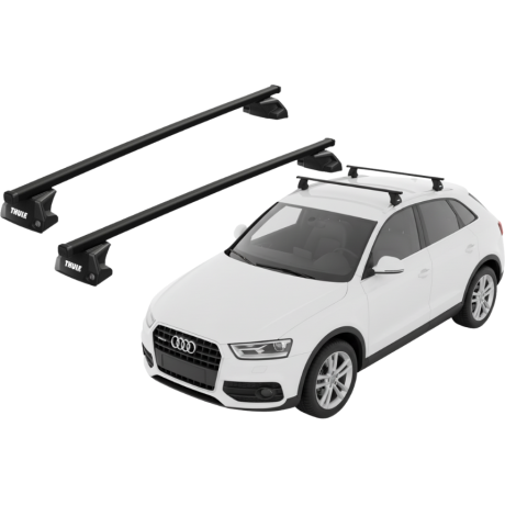 Barras THULE EVO SquareBar para autos AUDI Q3 2012 a 2018