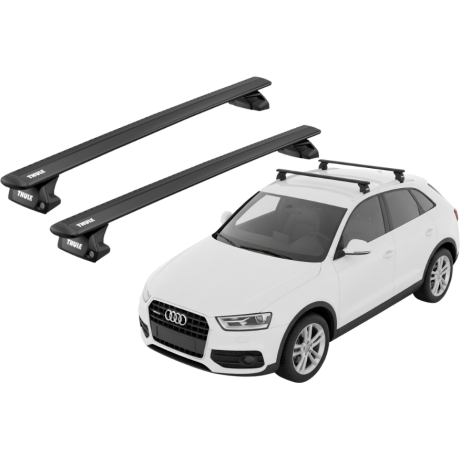 Barras THULE EVO WingBar para autos AUDI Q3 2012 a 2018 negro