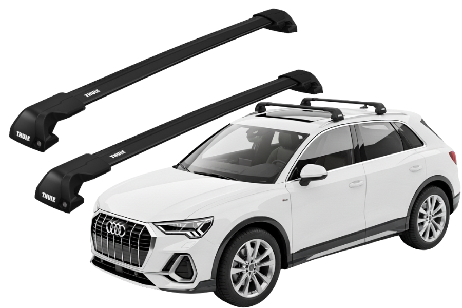 Barras THULE EDGE Flush para autos AUDI Q3 desde 2019 negro