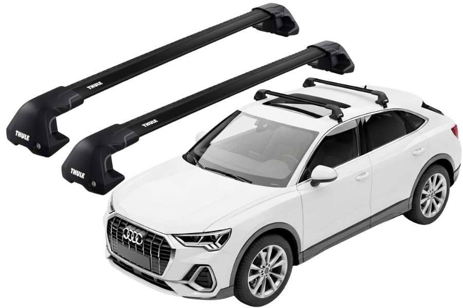 Barras THULE EDGE Flush para autos AUDI Q3 Sportback desde 2020 negro