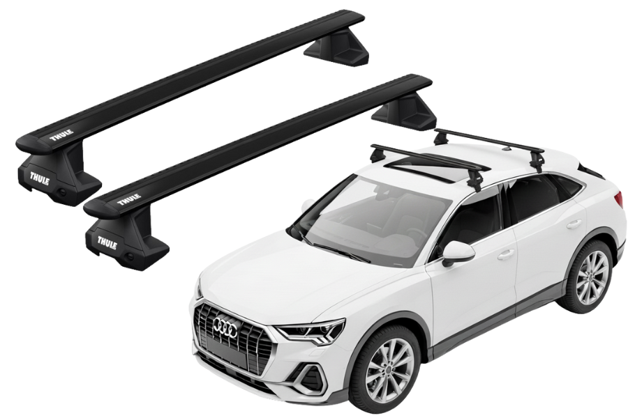 Barras THULE EVO WingBar para autos AUDI Q3 Sportback desde 2020 negro