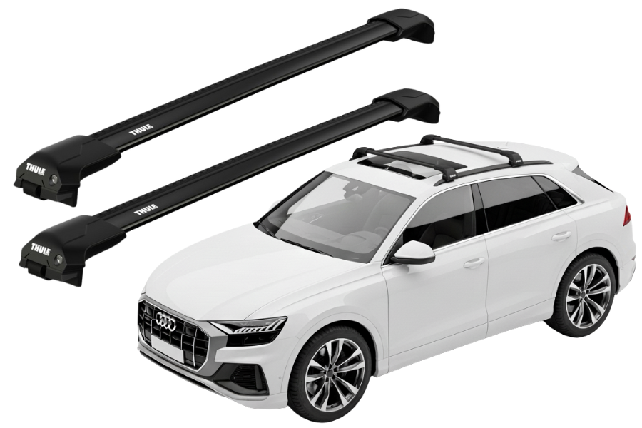 Barras THULE EDGE Flush para autos AUDI Q8 desde 2019 negro