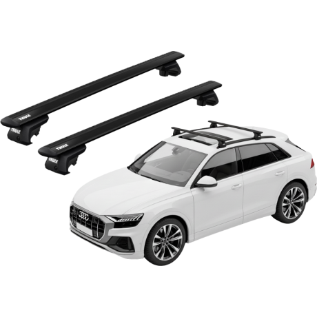 Barras THULE EVO WingBar para autos AUDI Q8 desde 2019 negro
