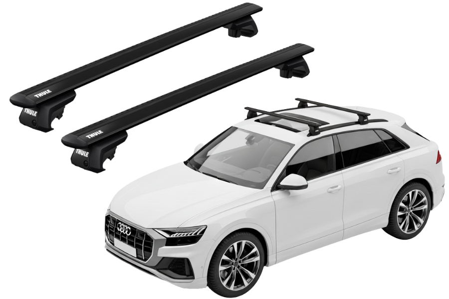 Barras THULE EVO WingBar para autos AUDI Q8 desde 2019 negro