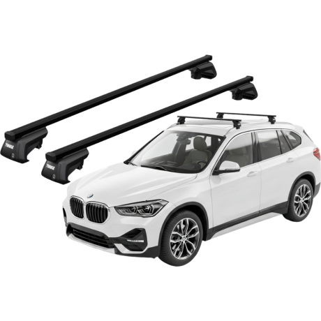 Barras THULE EVO SquareBar para autos BMW X1 (F48) desde 2016 al 2022