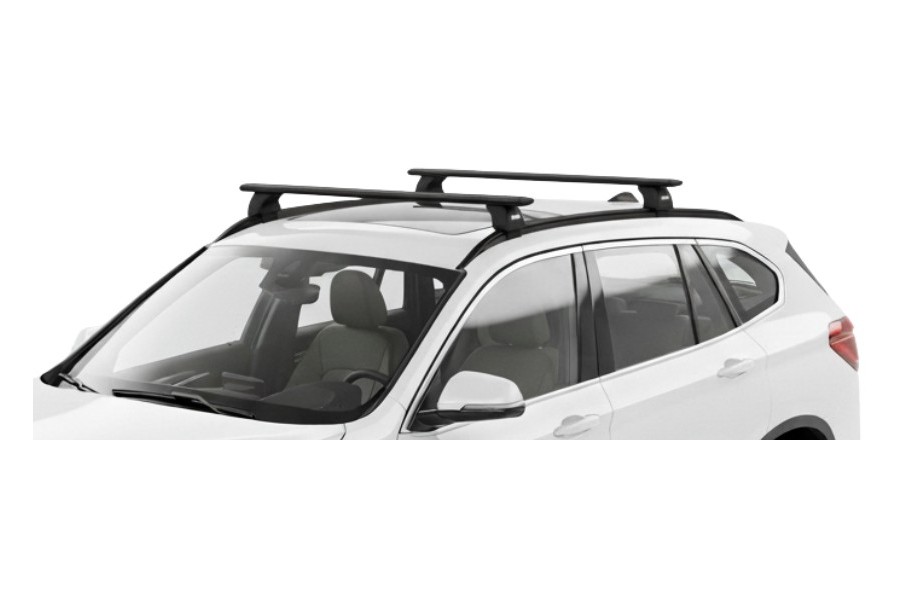 Barras THULE EVO WingBar para autos BMW X1 (F48) desde 2016 al 2022 negro