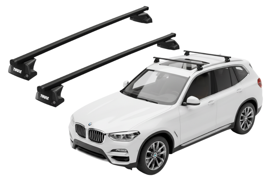Barras THULE EVO SquareBar para autos BMW X3 desde 2018-2024