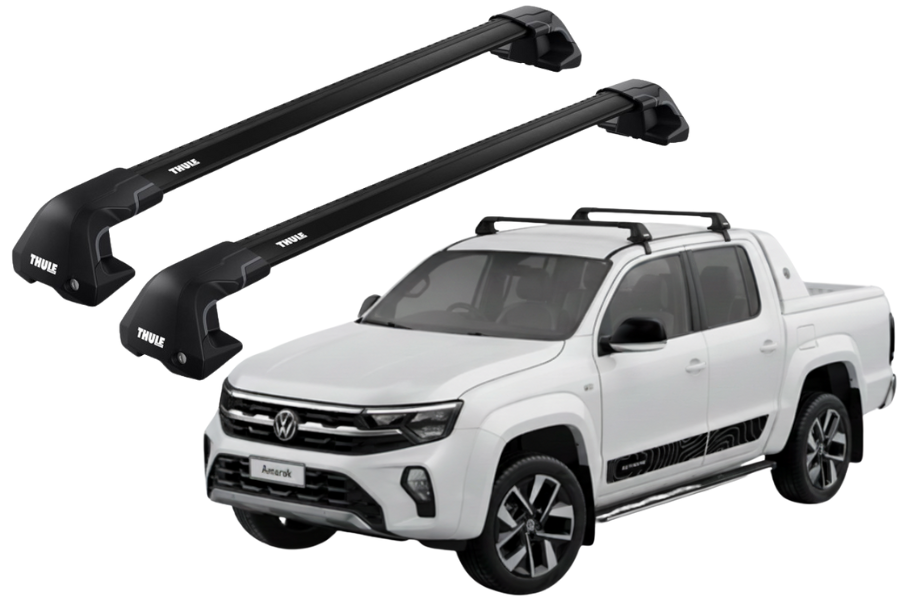 Barras THULE EDGE Flush para autos VOLKSWAGEN Amarok desde 2023 negro