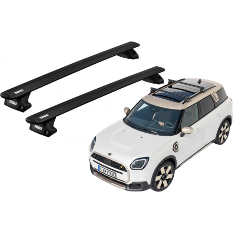 Barras THULE EVO WingBar para autos MINI Countryman (R60) 2010 a 2016 negro