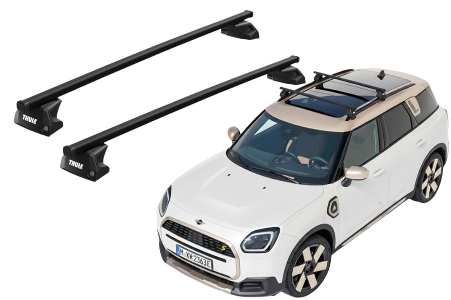 Barras THULE EVO SquareBar para autos MINI Countryman (R60) 2010 a 2016