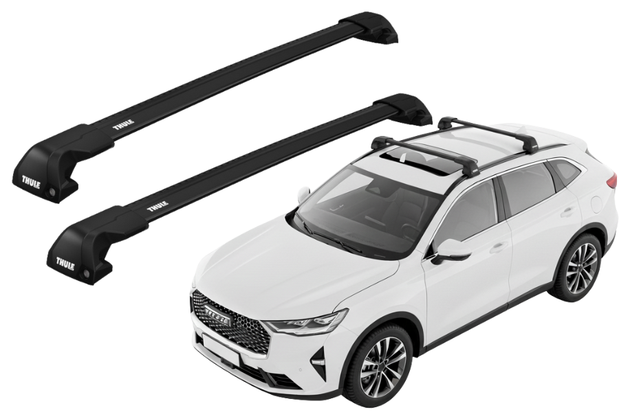 Barras THULE EDGE Flush para autos HAVAL H6 desde 2021 negro
