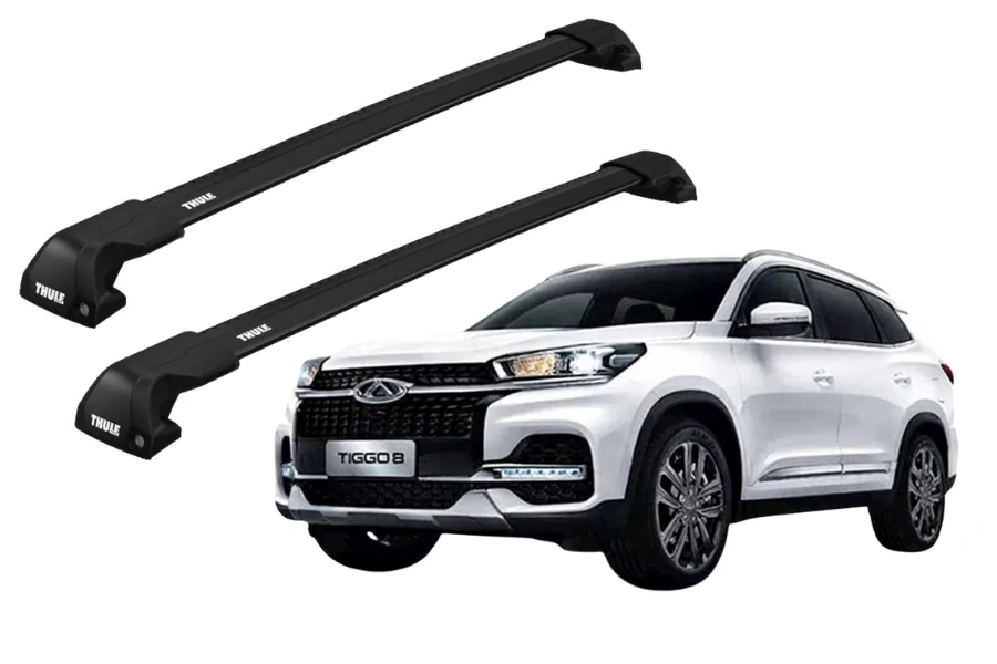 Barras THULE EDGE Flush para autos KIA e-Niro desde 2018 negro