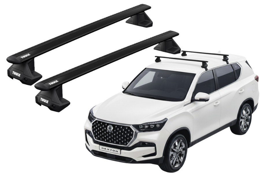 Barras THULE EVO WingBar para autos SSANGYONG Rexton desde 2022 negro