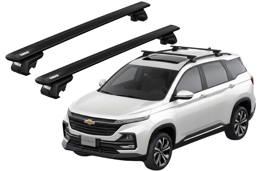 Barras THULE EVO WingBar para autos CHEVROLET Captiva 2021 negro