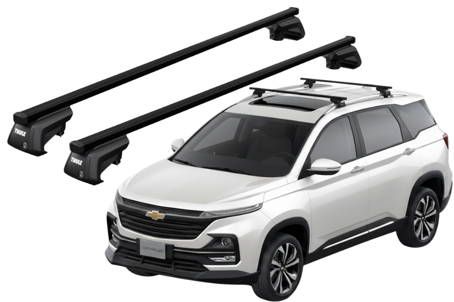 Barras THULE EVO SquareBar para autos CHEVROLET Captiva 2021-