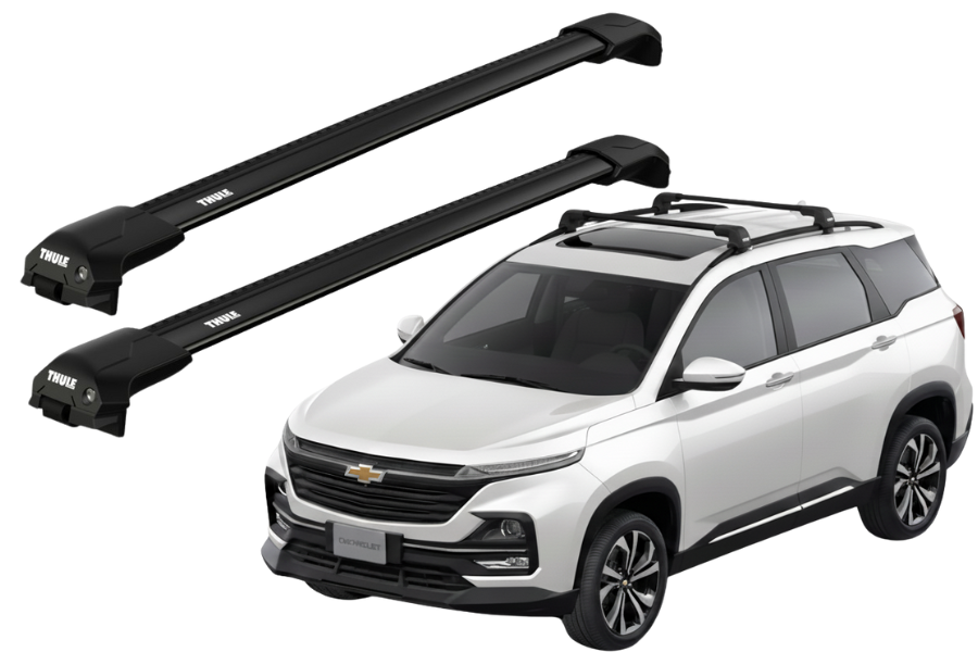 Barras THULE EDGE Flush para autos CHEVROLET Captiva 2021 negro
