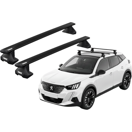 Barras THULE EVO WingBar para autos PEUGEOT 2008 desde 2020 negro