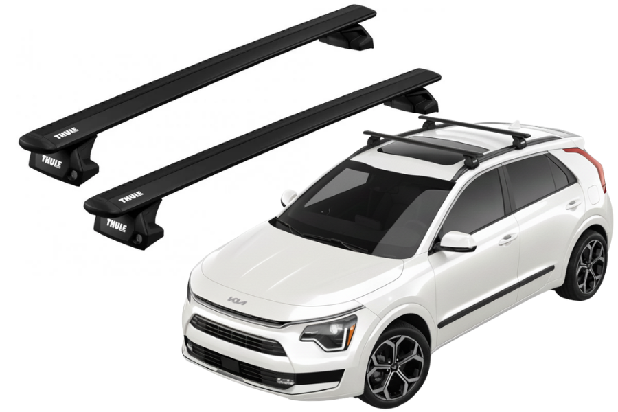 Barras THULE EVO WingBar para autos KIA Niro 2023 - negro