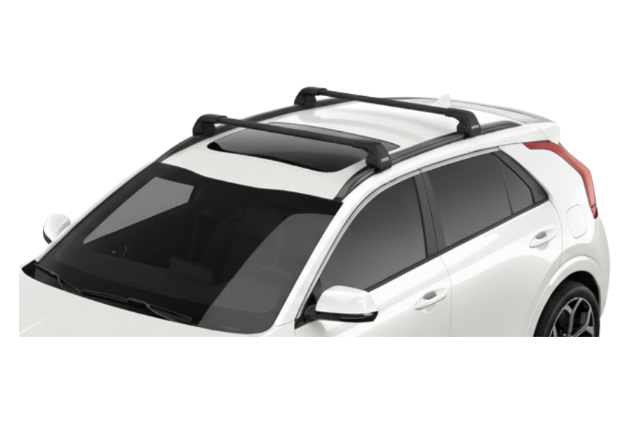 Barras THULE EDGE Flush para autos KIA Niro 2023 - Negro