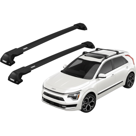 Barras THULE EDGE Flush para autos KIA Niro 2023 - Negro
