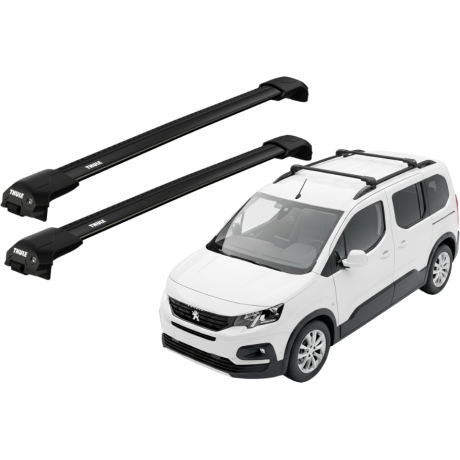 Barras Thule PEUGEOT Rifter 19- RE / EDGE FLUSH BLACK