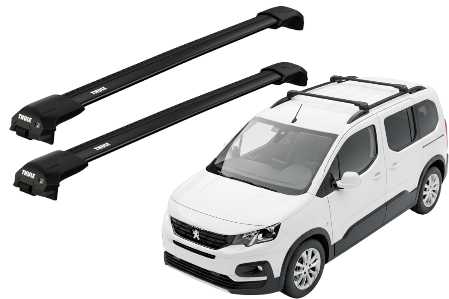 Barras Thule PEUGEOT Rifter 19- RE / EDGE FLUSH BLACK