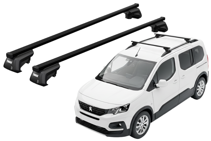 Barras THULE EVO SquareBar para autos PEUGEOT Rifter desde 2019