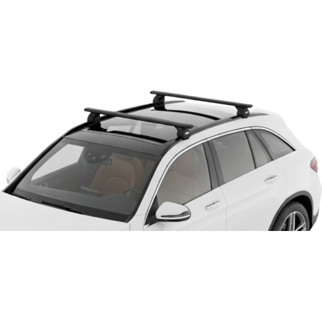 Barras THULE EVO WingBar para autos MERCEDES BENZ GLC desde 2015 al 2023 negro