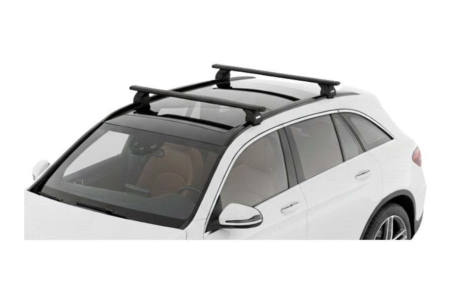 Barras THULE EVO WingBar para autos MERCEDES BENZ GLC desde 2015 al 2023 negro